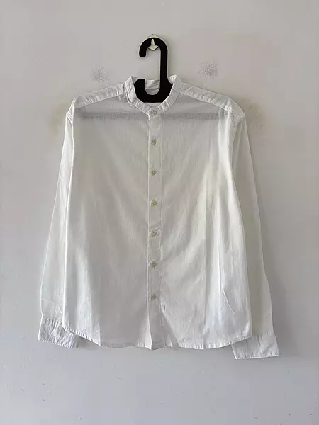 Ivory mist linen mandarin