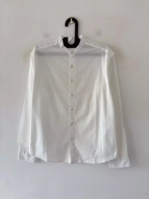 Ivory mist linen mandarin