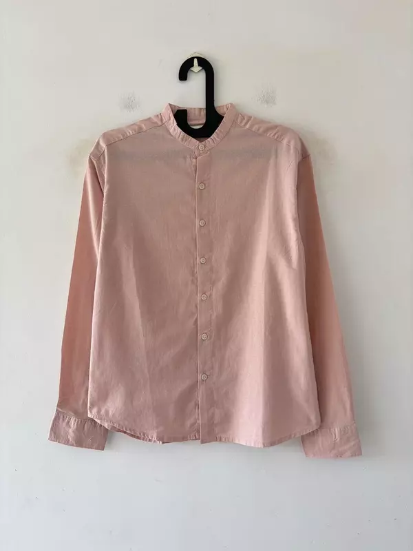 Candy pink linen mandarin