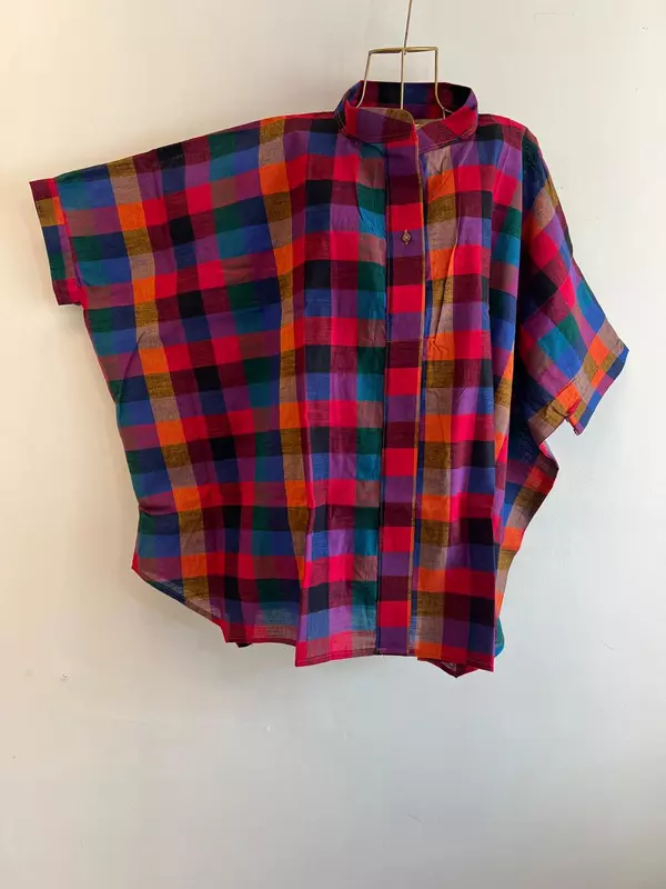 Madhavi's Anti-Fit Shirt - Madras Checks - Black Hues
