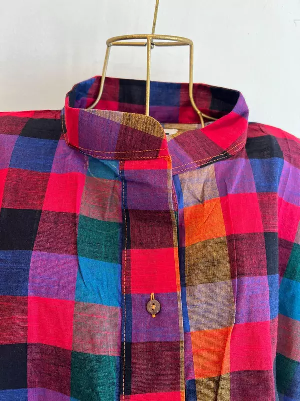 Madhavi's Anti-Fit Shirt - Madras Checks - Black Hues