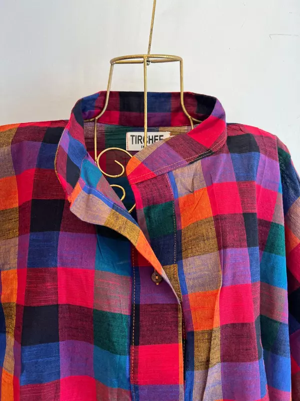 Madhavi's Anti-Fit Shirt - Madras Checks - Black Hues
