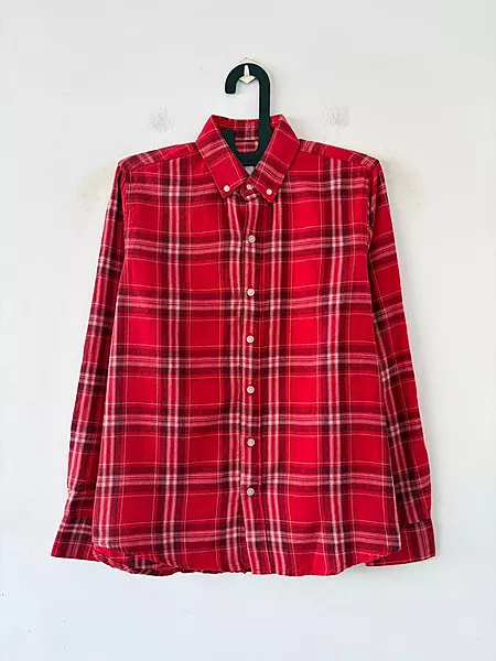 Crimson red & ember flannel