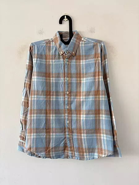 Ocean blue & beige flannels