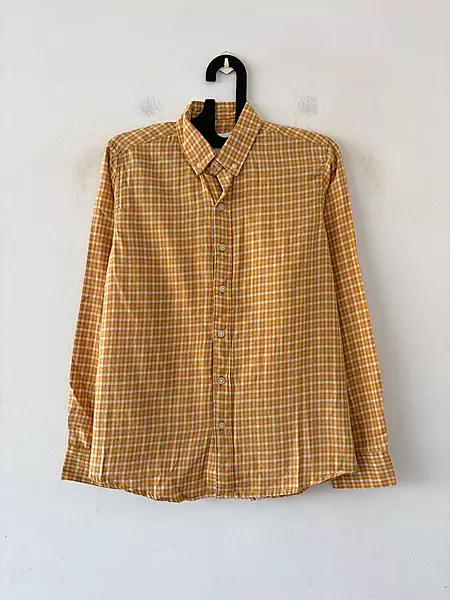 Mustard gold & ivory flannels