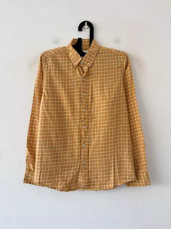 Mustard gold & ivory flannels