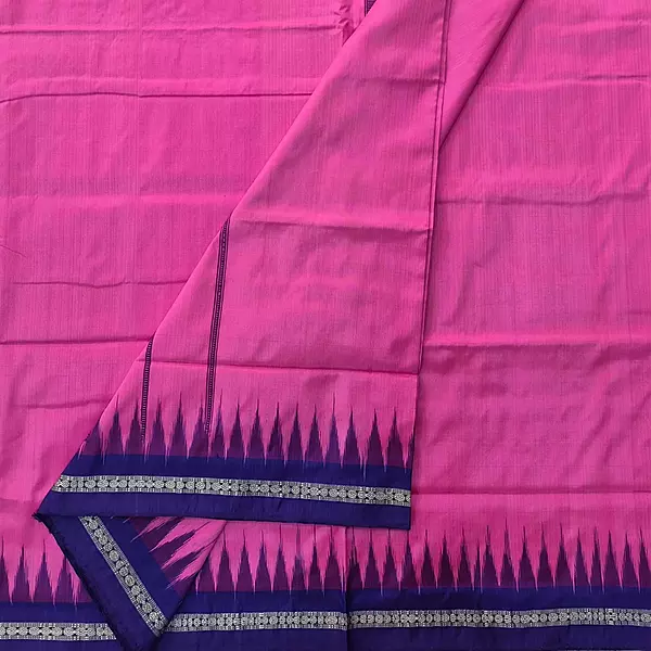 PINK BLUE SAMBALPURI SILK JODA