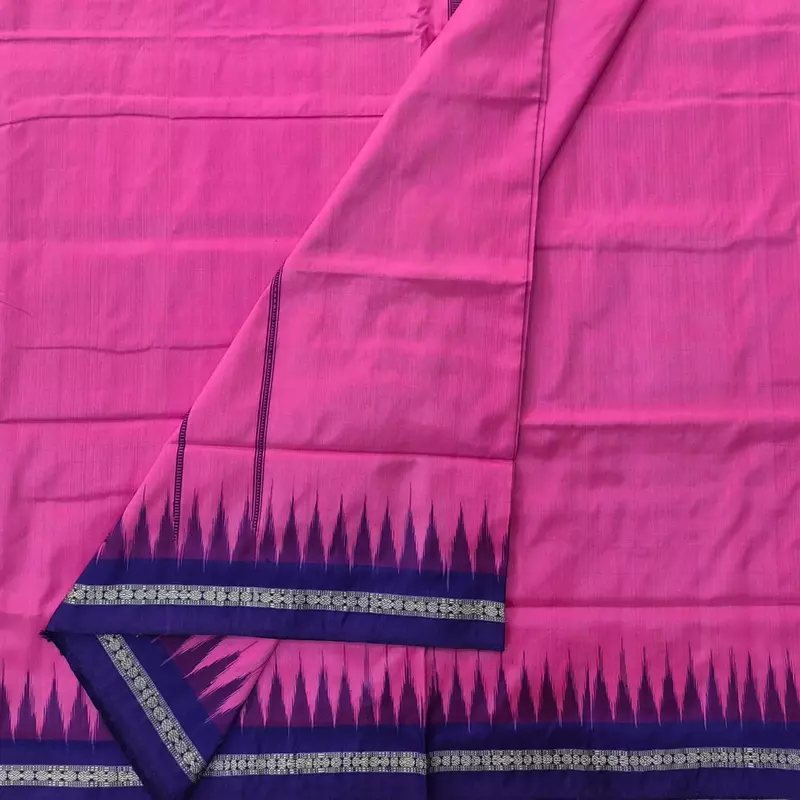 PINK BLUE SAMBALPURI SILK JODA