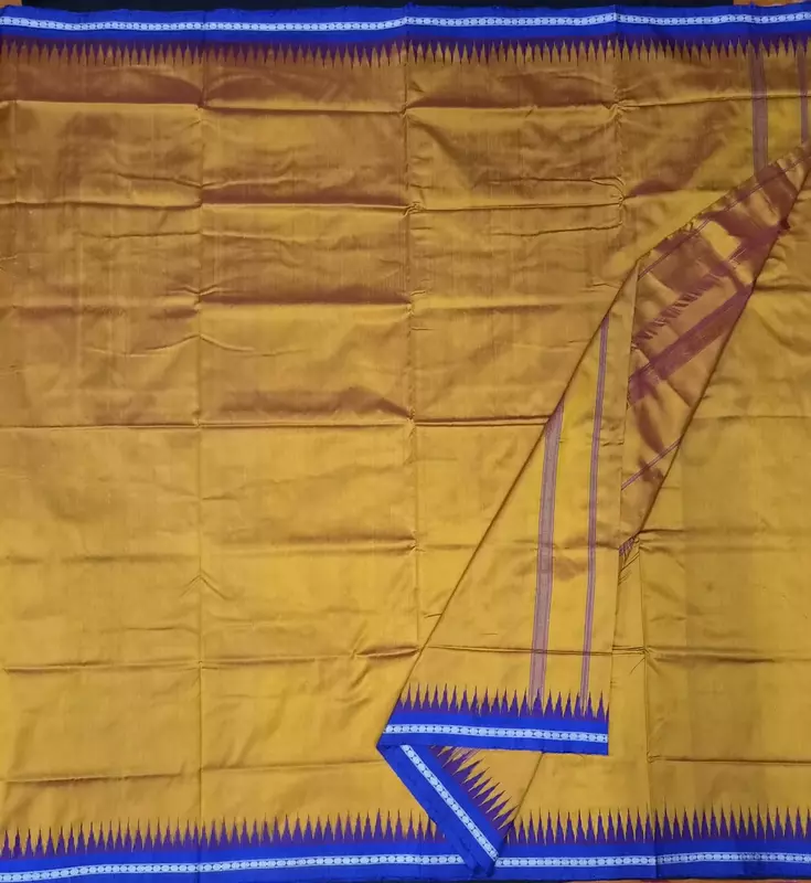 Sambalpuri Silk Joda-Mustard