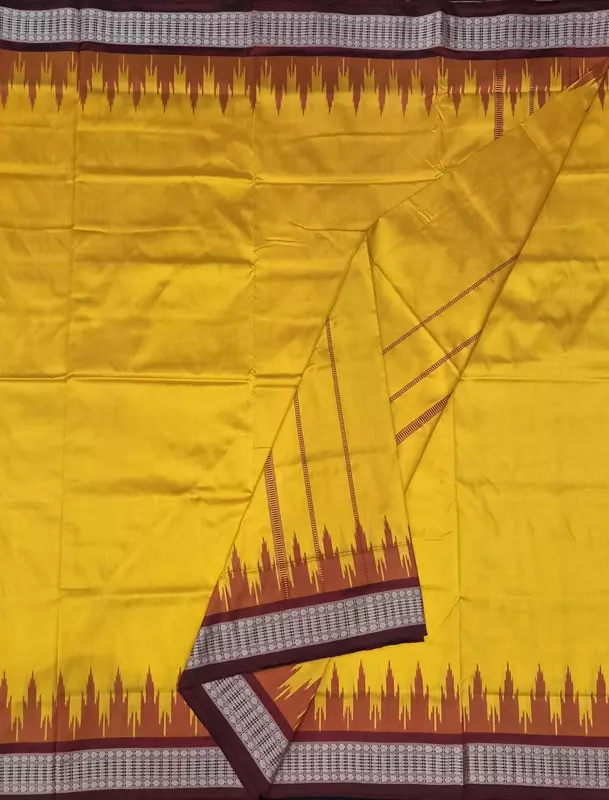 SAMBALPURI SILK JODA-GOLDEN YELLOW