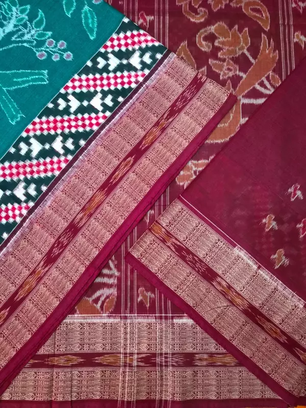 PARROT SAKTA SAREE-MULTICOLOUR