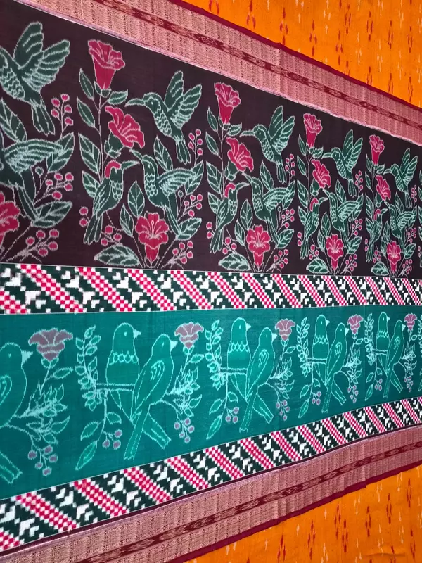 PARROT SAKTA SAREE-MULTICOLOUR