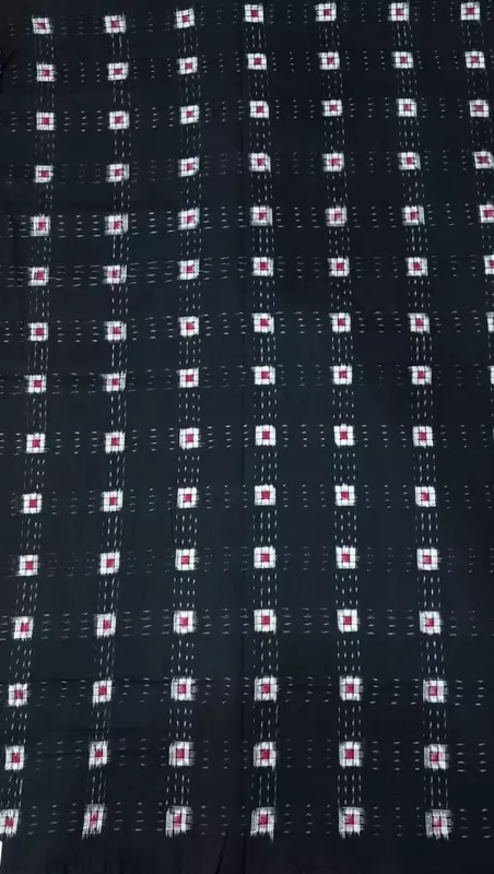 CHECK BOX FABRIC-BLACK