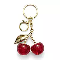 Cherry Metal Bag Charm & Keychain