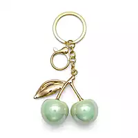 Cherry Metal Bag Charm & Keychain