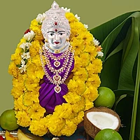 Silver Varalakshmi Face for Pooja and Temple Decor