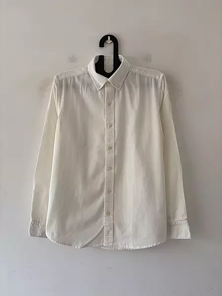 Pearl white corduroy shirt