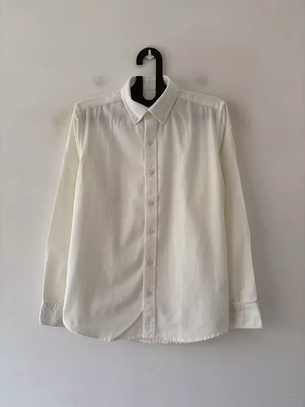 Pearl white corduroy shirt