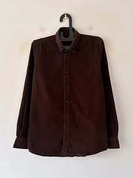 Chocolate brown corduroy shirt