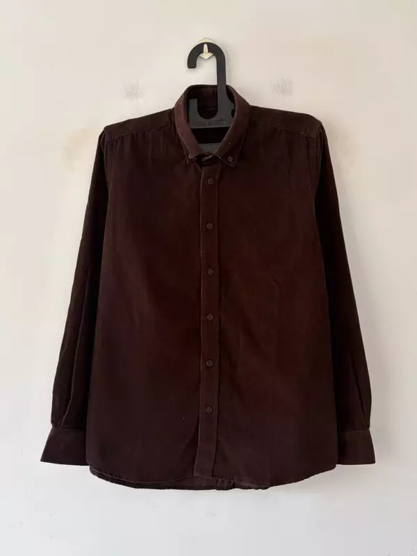 Chocolate brown corduroy shirt