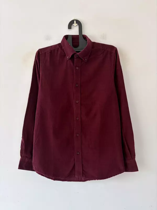 Rich maroon corduroy shirt