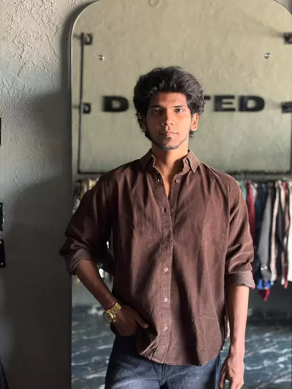 Toffee brown corduroy shirt