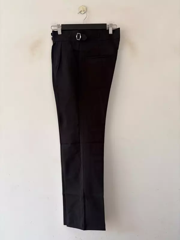 Obsidian black gurkha pants