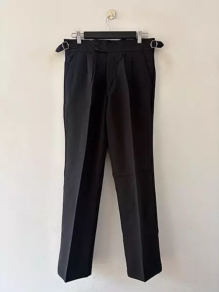 Obsidian black gurkha pants
