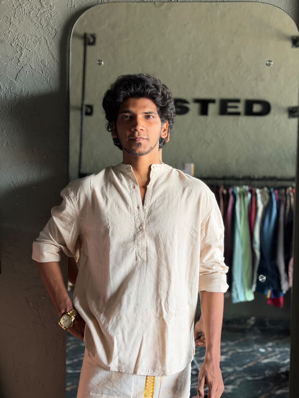 Sand mist short kurta