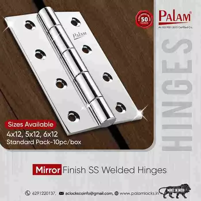 Palam SS Hinges Mirror Finish