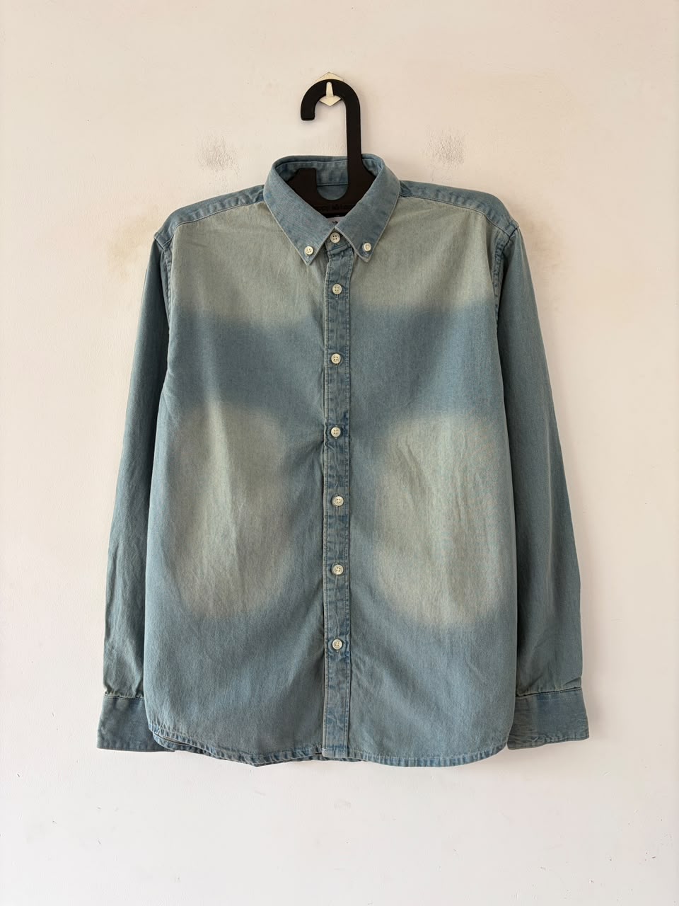 Mist wash denim shirt