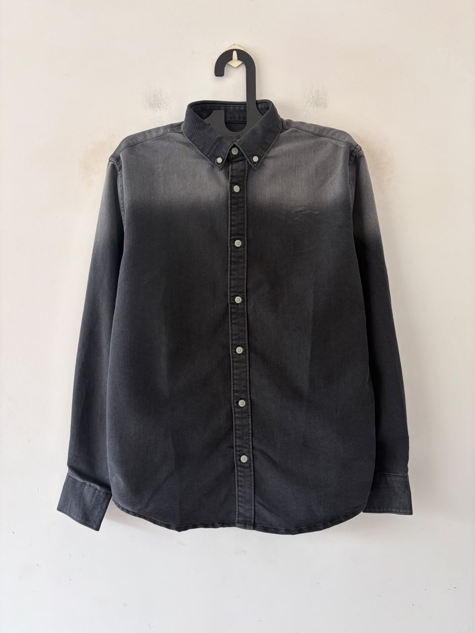 Graphite fade denim shirt