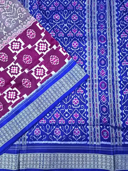 Gacha Sakta Silk Saree-Purple