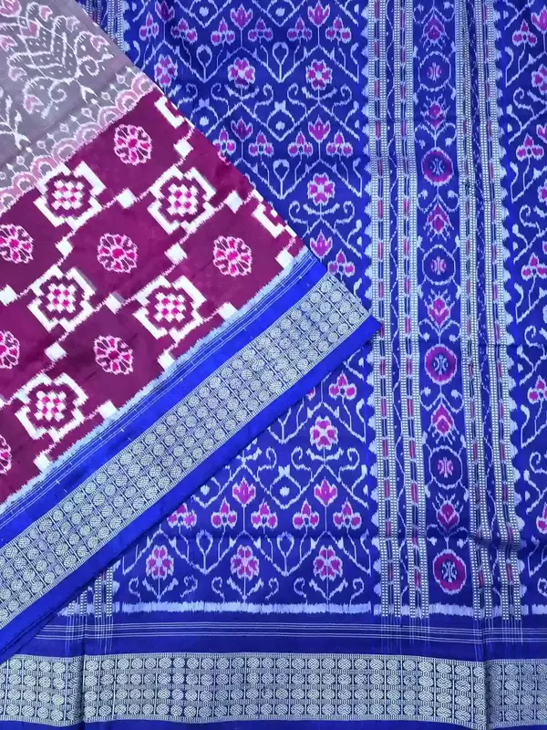 Gacha Sakta Silk Saree-Purple