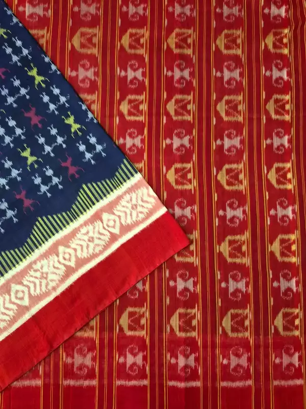 BANDHA BORDER TERACOTTA SAREE