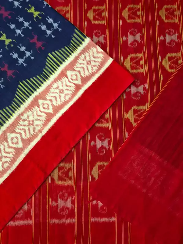 BANDHA BORDER TERACOTTA SAREE
