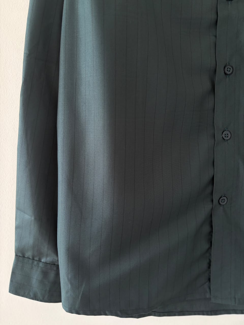 Emerald pin stripes shirt