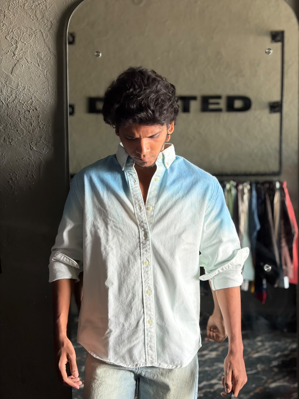 Sky frost denim shirt