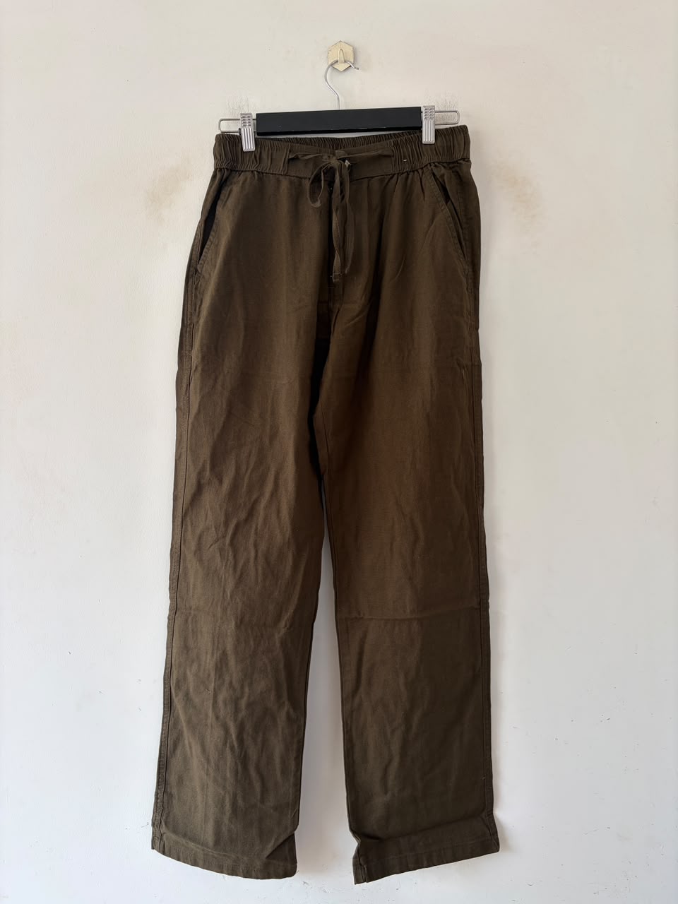 Terra drift straight-fit linen pants