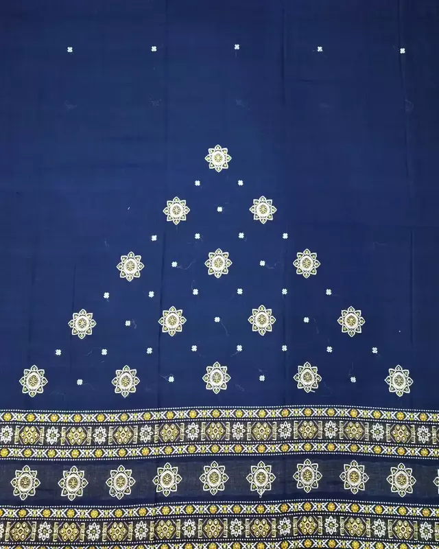 Bomkai Dress Set-Navy Blue