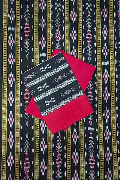 Pasapali Bandha Dress Set I Black-Red