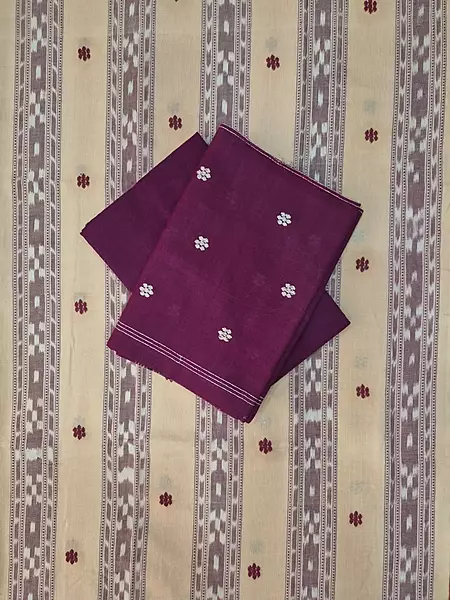 Mini Butti Dress Set-Cream-Maroon