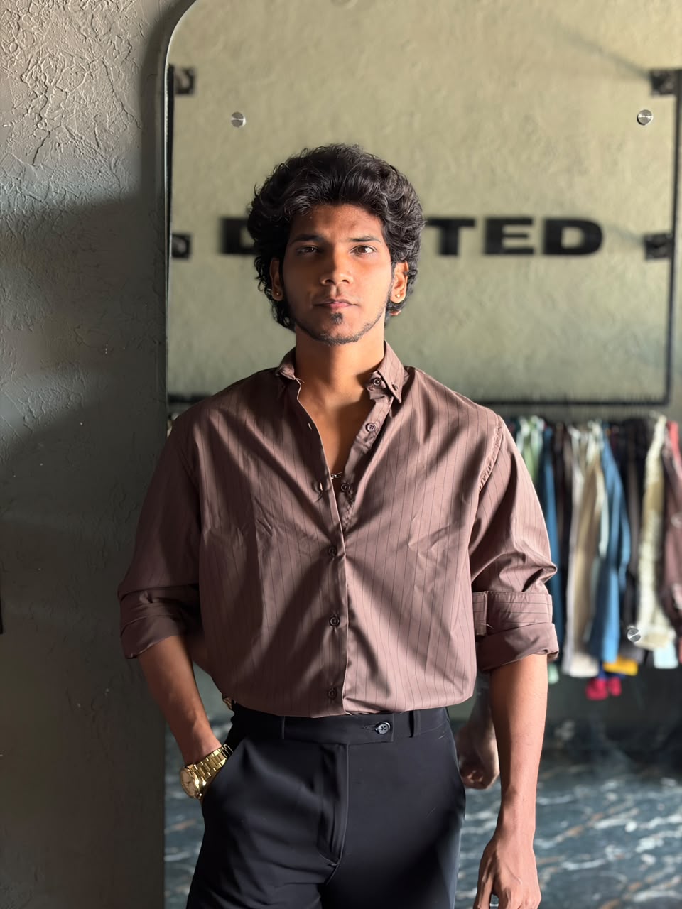 Hazel luxe pin stripes shirt