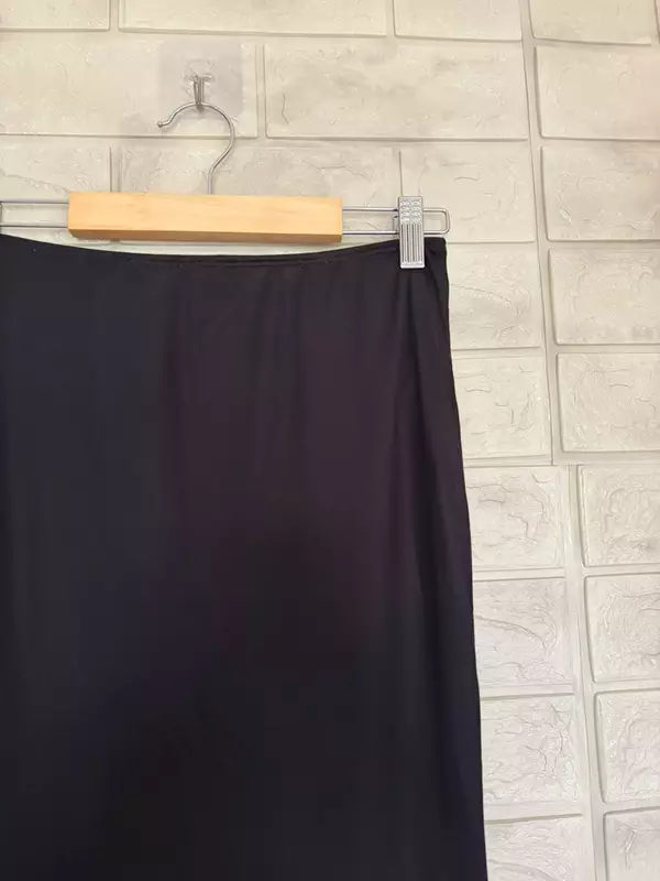 Black Floral Printed A-Line Maxi Skirt