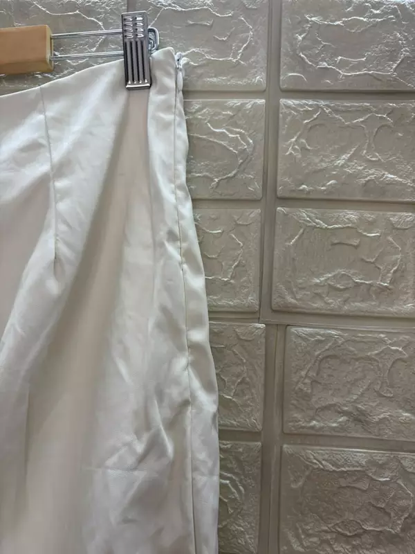 White Faux Leather Mini Skirt