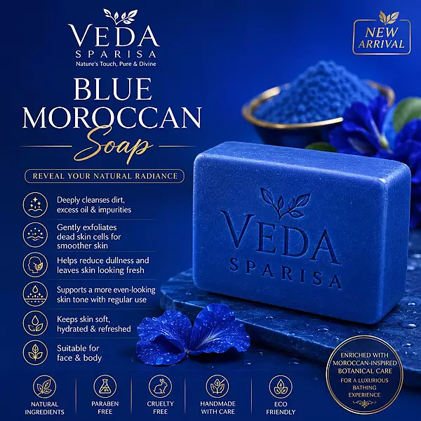 Moroccan blue soap-Nila