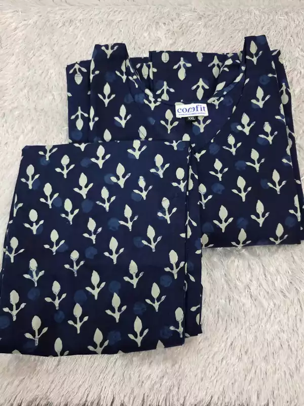 Indigo Bloom – Cotton Comfort Set