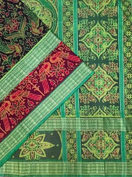 PAKHIRAJ 2 BANDHA SAREE-COFFEE