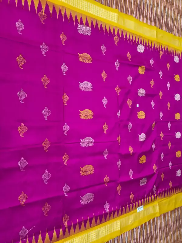 SANKHA BUTTA BOMKAI SAREE-MAGENTA
