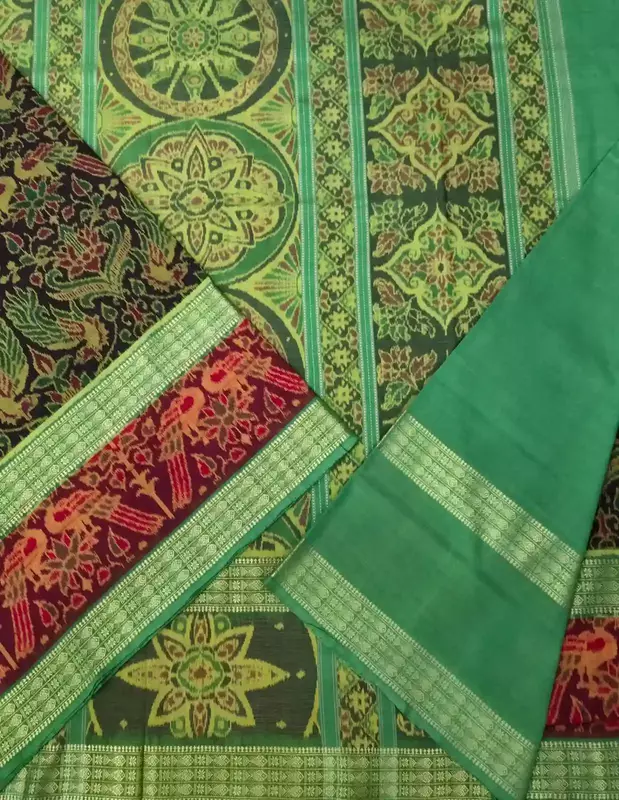 PAKHIRAJ 2 BANDHA SAREE-COFFEE
